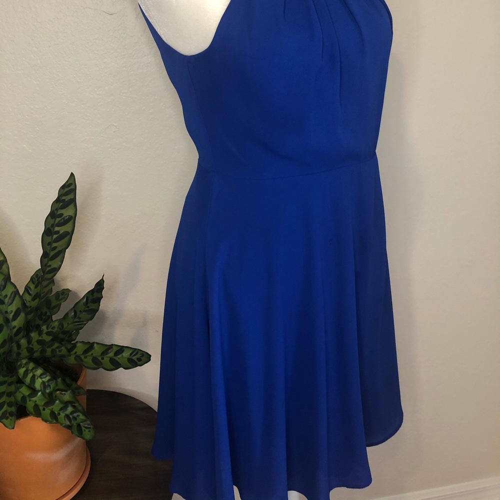 Royal blue skater dress from Express